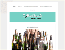 Tablet Screenshot of mylastdrunk.com